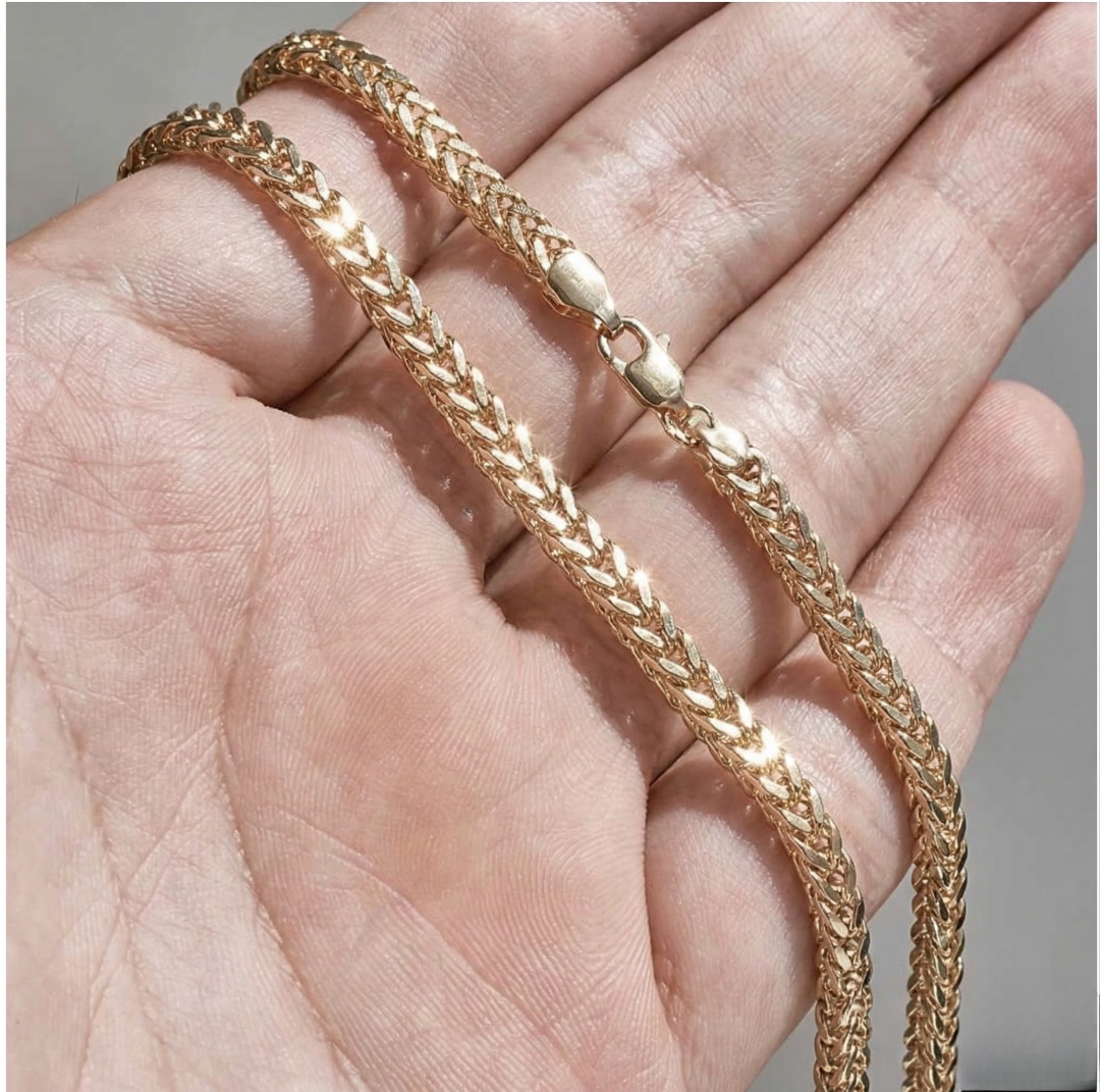 Cadena Tejido Escama para Mujer en Oro Laminado 18k