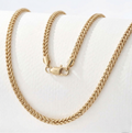 Cadena Tejido Franco para Mujer en Oro Laminado 18k