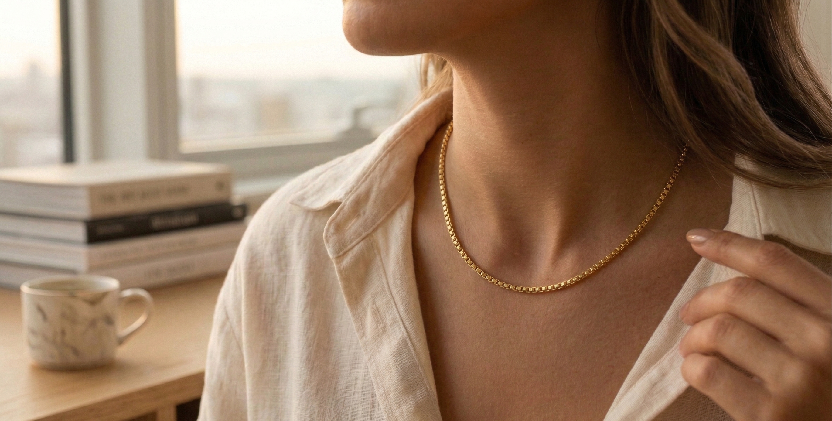 Cadena Veneciana para Mujer en Oro Laminado 18k