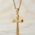 Dije de Cruz en Oro Laminado 18k