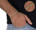 Pulsera Estilo Cartier para Hombre en Oro Laminado 18k (3mm)