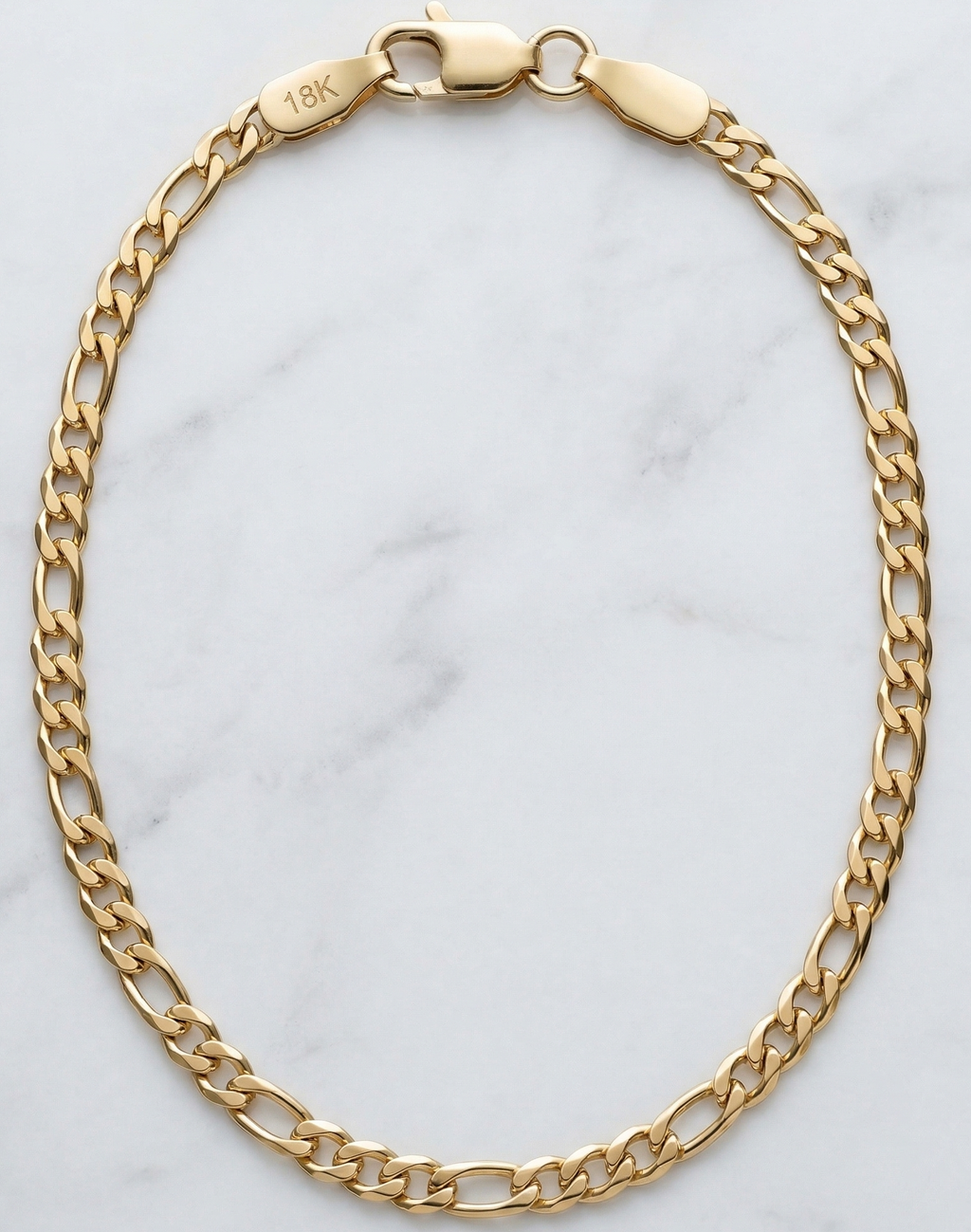 Pulsera Estilo Cartier para Hombre en Oro Laminado 18k (3mm)