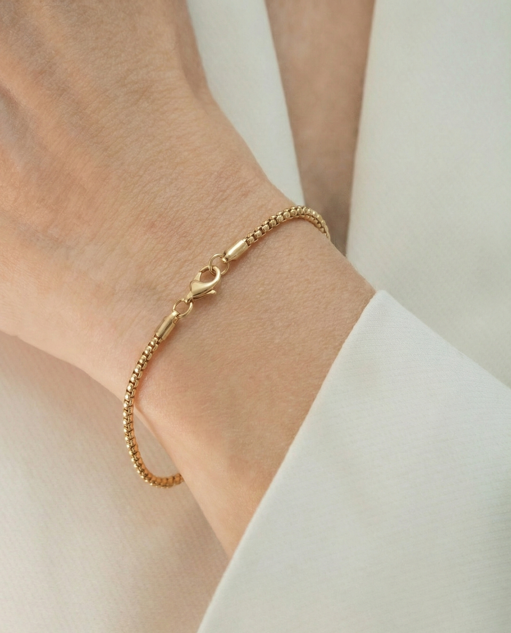 Pulsera Veneciana para Mujer en Oro Laminado 18k (2mm)