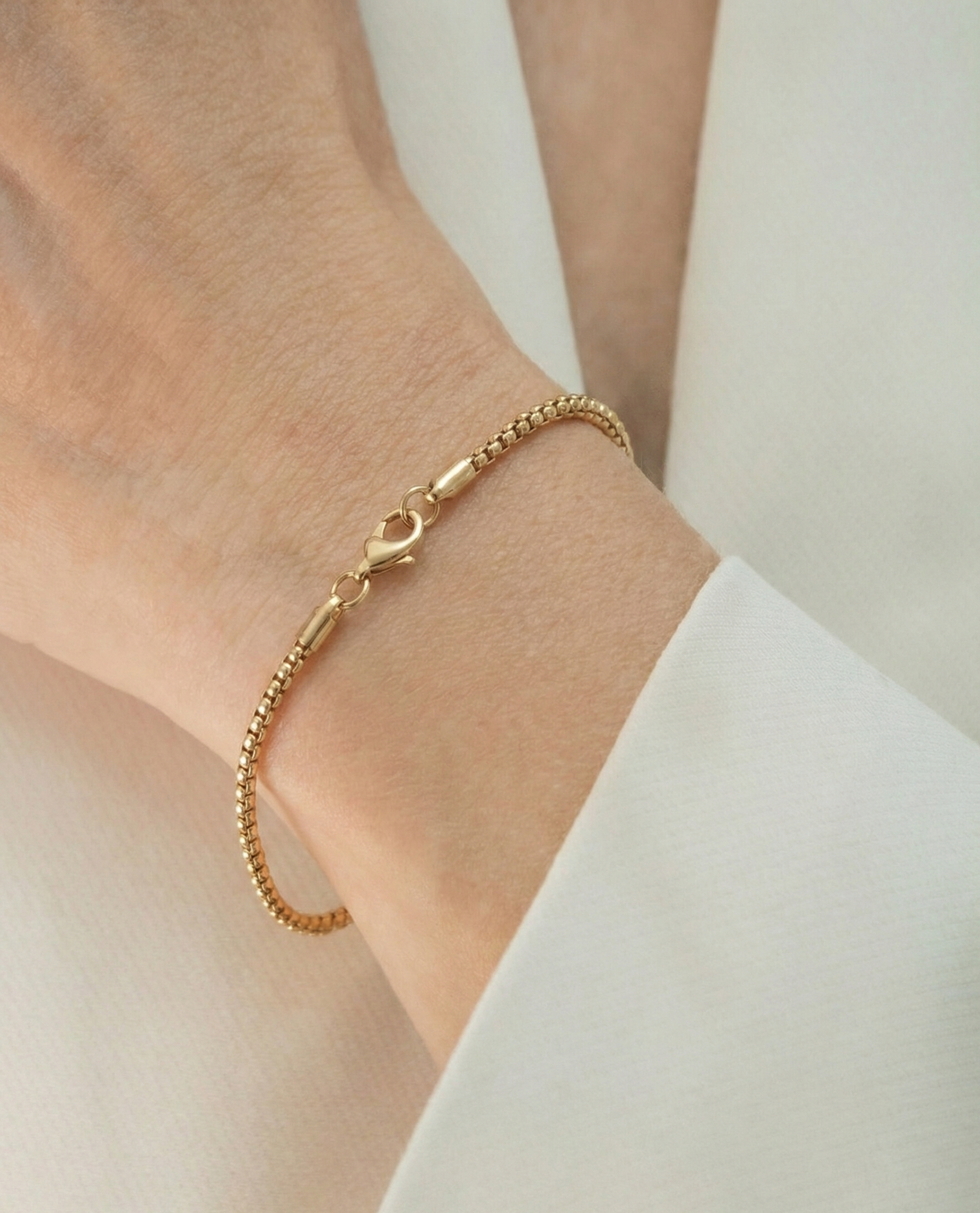Pulsera Veneciana para Mujer en Oro Laminado 18k (2mm)